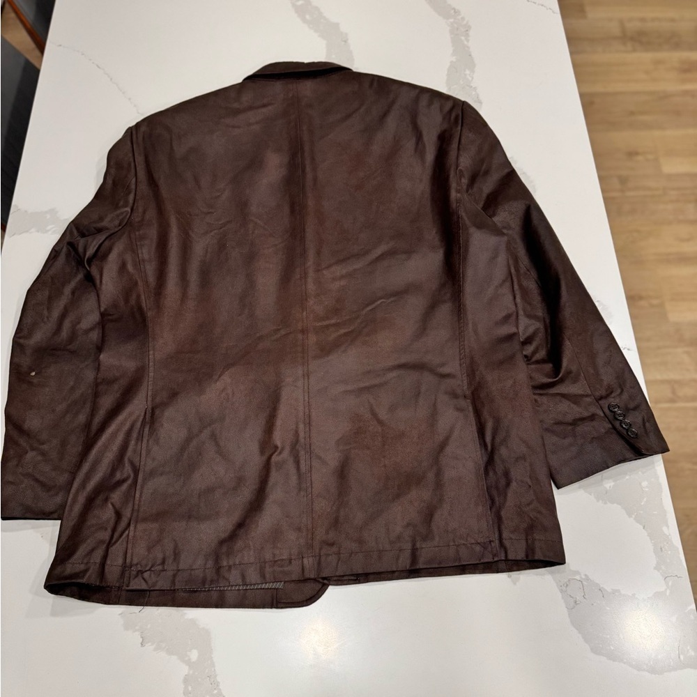 Calvin Klein Striped Brown Blazer - Picture 5 of 6